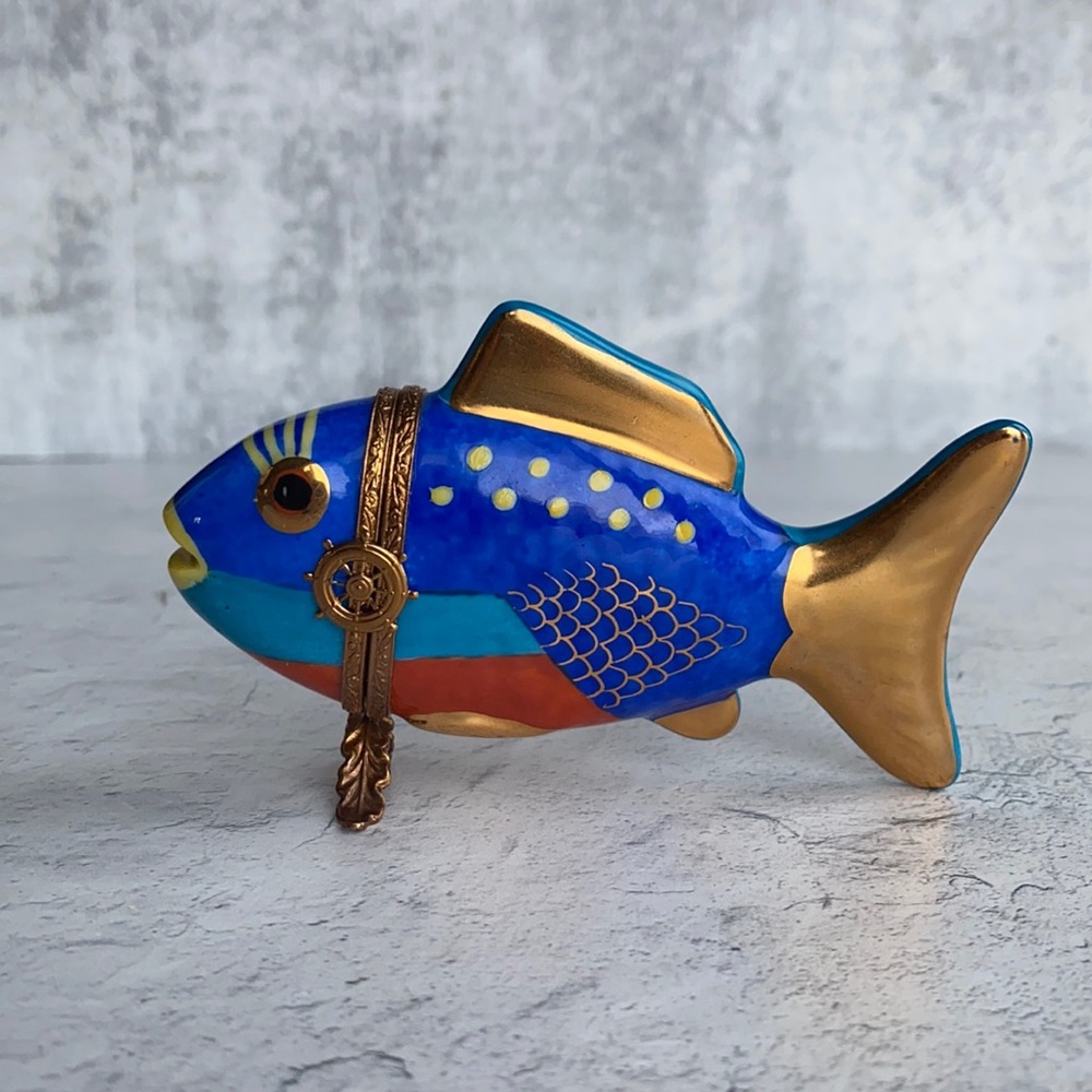 Vintage Limoges Tropical Fish - Picture 1 of 4